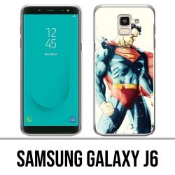 Samsung Galaxy J6 Hülle - Superman Paintart