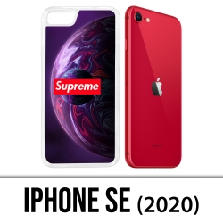 Coque iPhone SE 2020 - Supreme Planete Violet