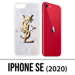 Funda para iPhone SE 2020 - YSL Yves Saint Laurent Marble Flowers