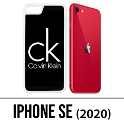 Coque iPhone SE 2020 - Calvin Klein Logo Noir