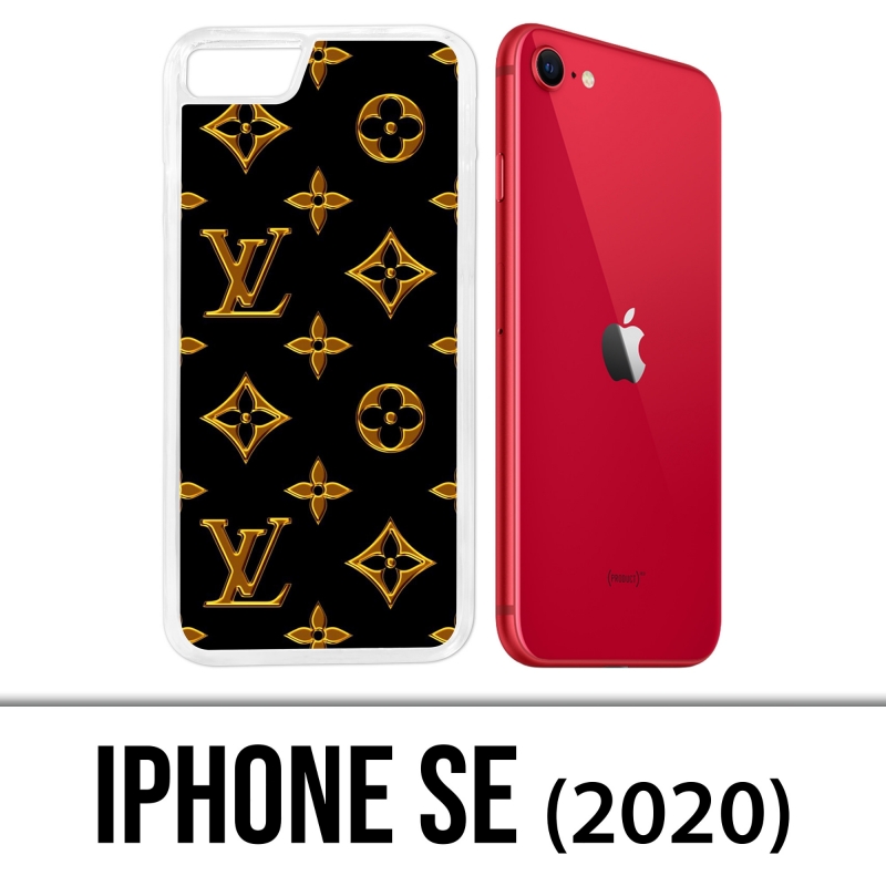 Gold LV Logo iPhone SE (2020) Impact Case