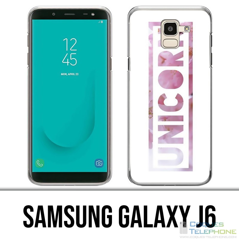 Carcasa Samsung Galaxy J6 - Unicornio Unicornio Flores