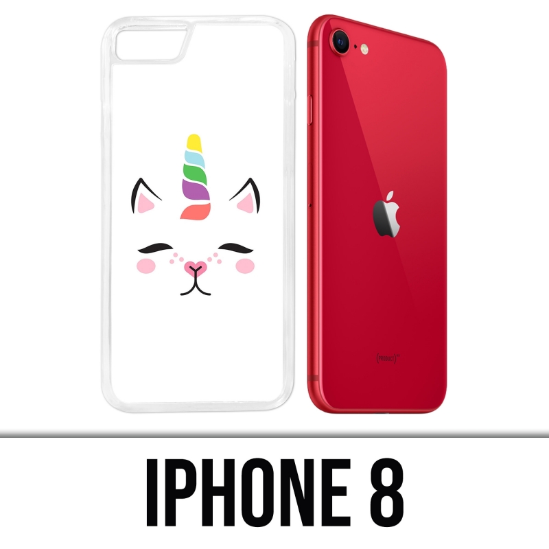 Coque iPhone 8 - Gato Unicornio