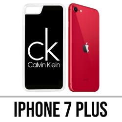 Custodia per iPhone 7 Plus - Logo Calvin Klein nera