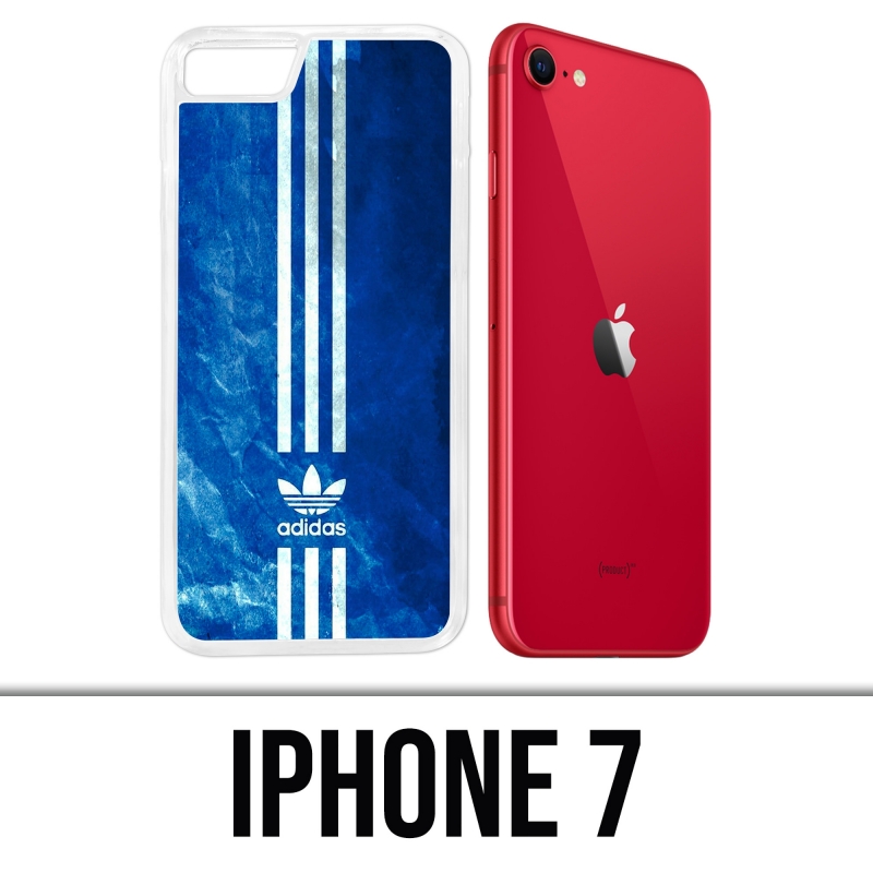 hoofdkussen middag Samenpersen IPhone 7 Case - Adidas Blue Stripes