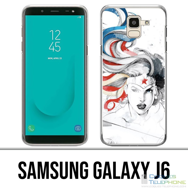 Carcasa Samsung Galaxy J6 - Diseño de Arte de la Mujer Maravilla