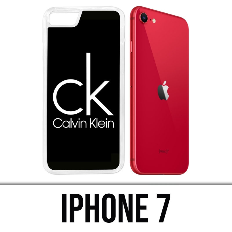 Coque iPhone 7 - Calvin Klein Logo Noir