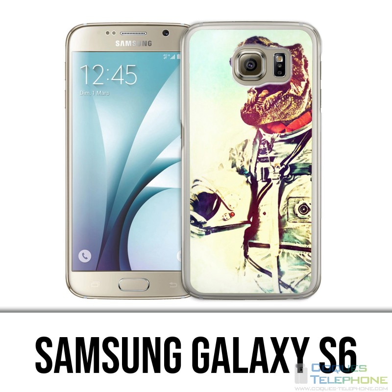 Samsung Galaxy S6 Hülle - Tierastronauten-Dinosaurier