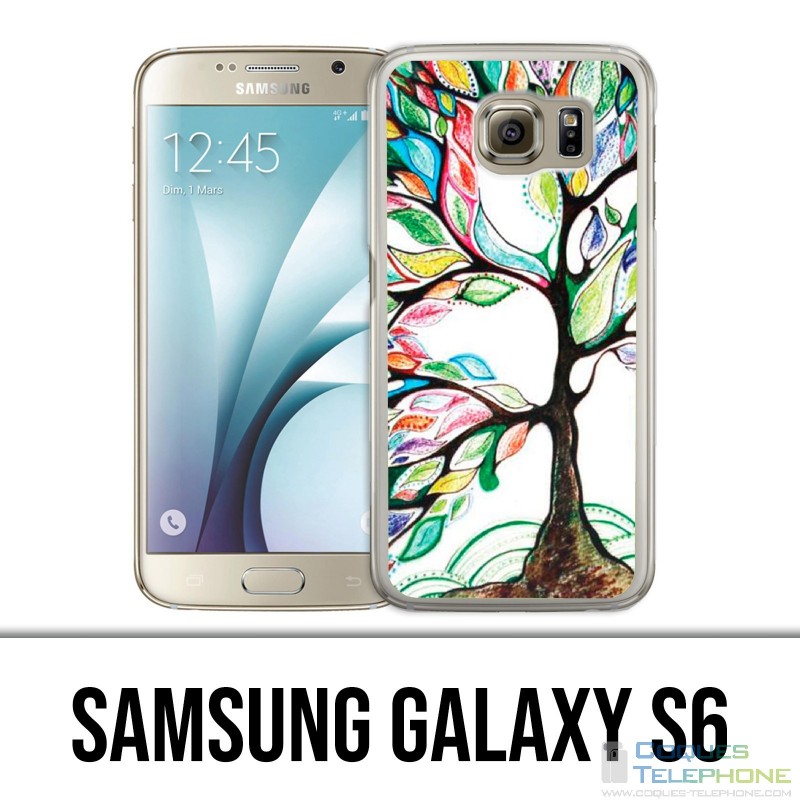 Carcasa Samsung Galaxy S6 - Árbol multicolor