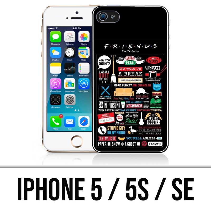 Coque iPhone 5, 5S et SE - Friends Logo