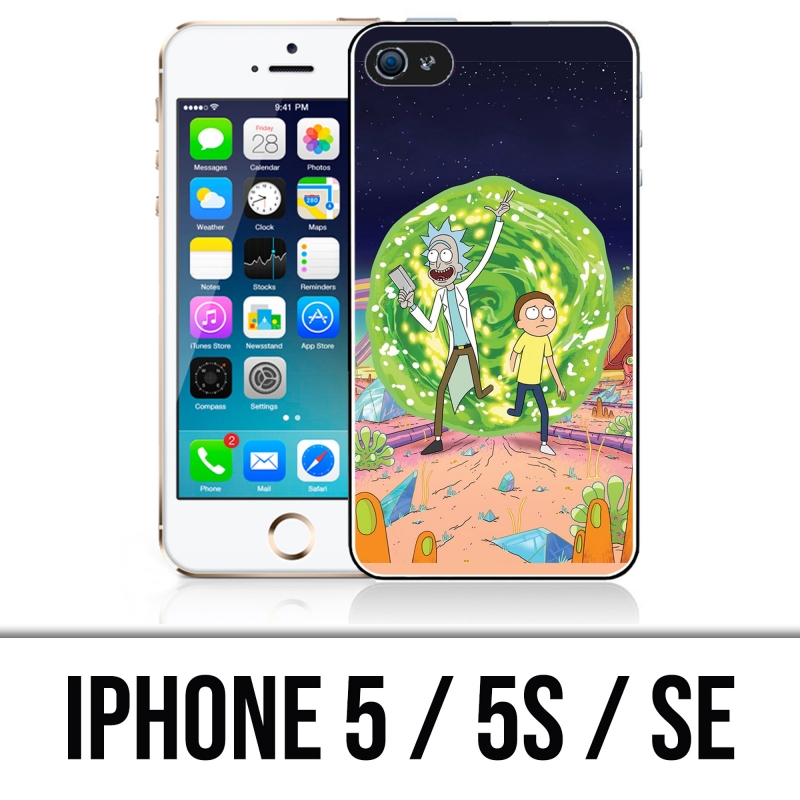 Carcasa para iPhone 5, 5S y SE - Rick y Morty