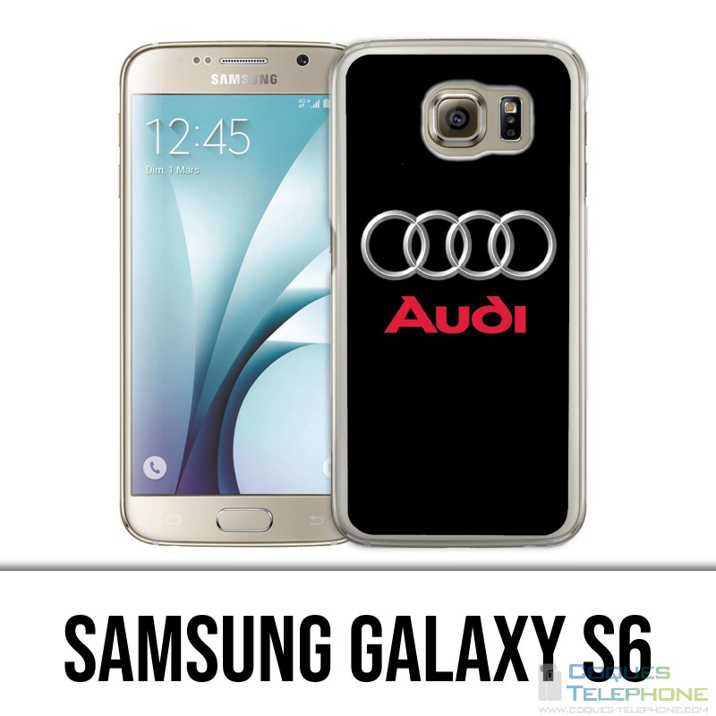 Coque Samsung Galaxy S6 - Audi Logo Métal