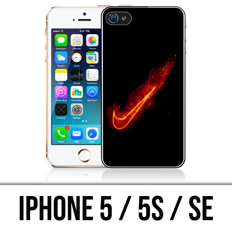 Cover iPhone 5, 5S e SE - Nike Fire