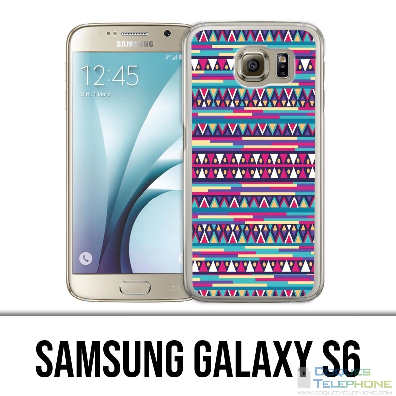 Carcasa Samsung Galaxy S6 - Azteca Rosa