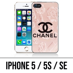 IPhone 5, 5S and SE case - Chanel Pink Background