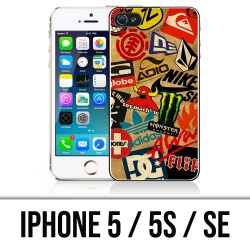 Coque iPhone 5, 5S et SE - Skate Logo Vintage