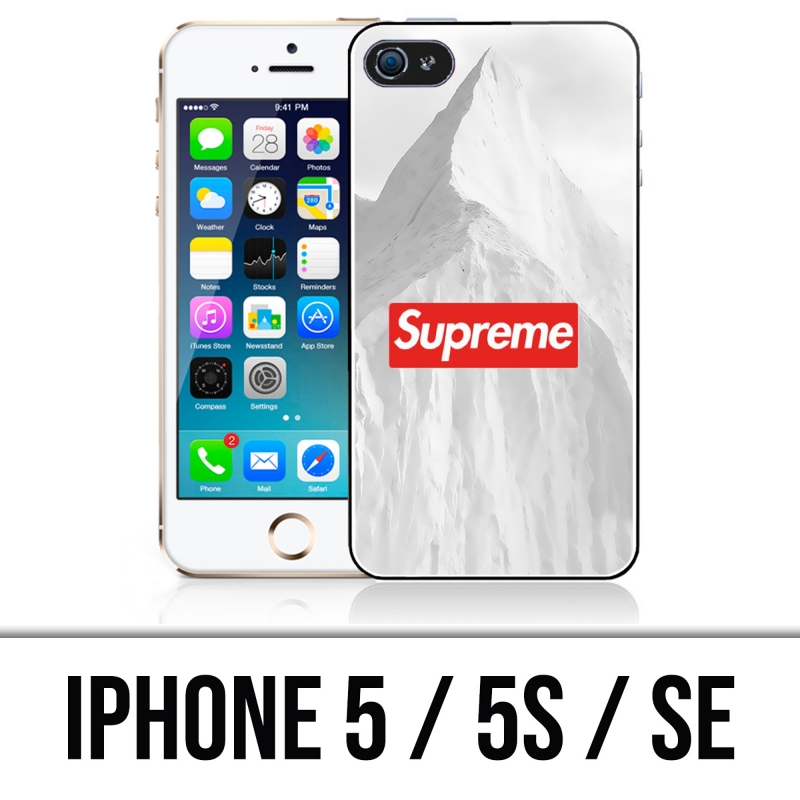 Cover iPhone 5, 5S e SE - Supreme Montagne Blanche