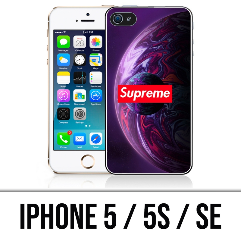 Cover per iPhone 5, 5S e SE - Supreme Planete Violet
