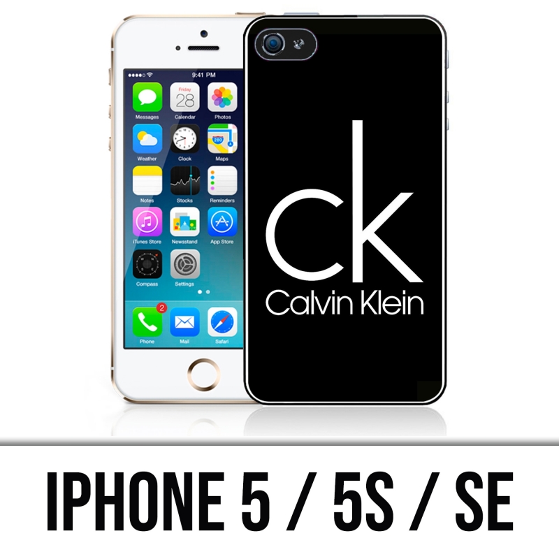 Funda para iPhone 5, 5S y SE - Calvin Klein Logo Black