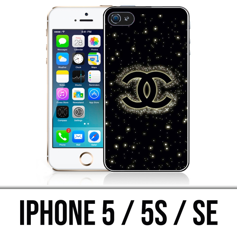 Coque iPhone 5, 5S et SE - Chanel Bling