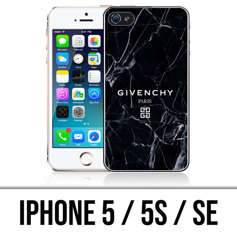 Coque iPhone 5, 5S et SE - Givenchy Marbre Noir