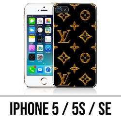 Funda para iPhone 5, 5S y SE - Louis Vuitton Gold