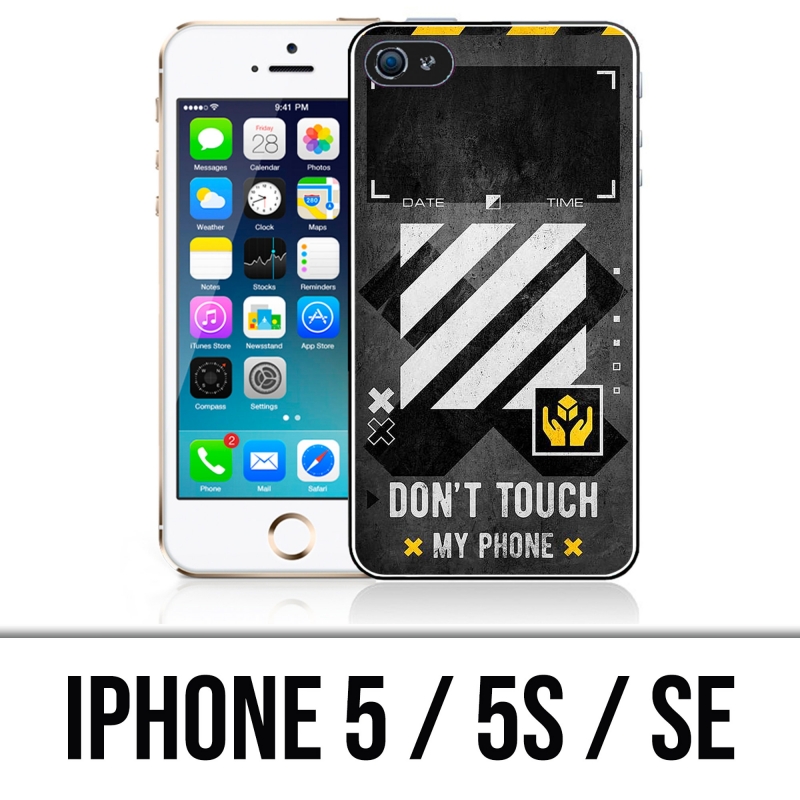 Custodia per iPhone 5, 5S e SE - bianco sporco incluso il telefono touch