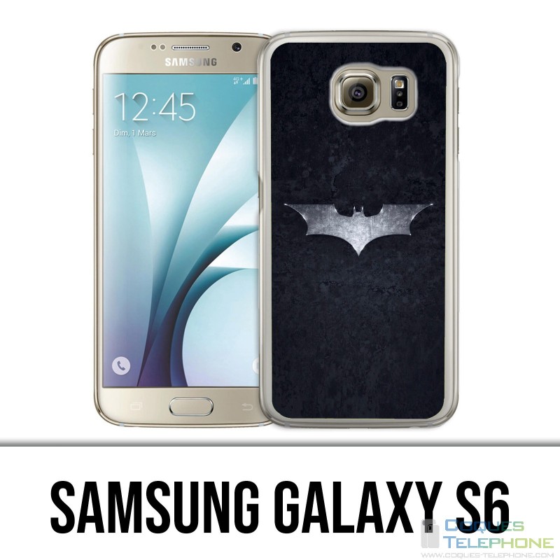 Samsung Galaxy S6 Hülle - Batman Logo Dark Knight