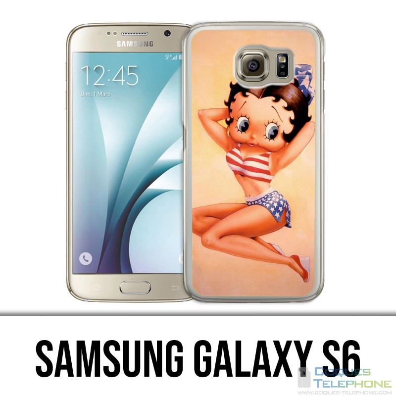 Carcasa Samsung Galaxy S6 - Vintage Betty Boop