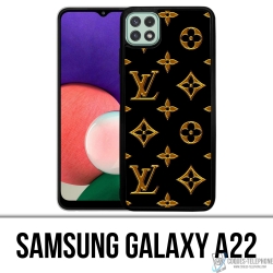 Case for Samsung Galaxy A22 5G - Louis Vuitton Gold