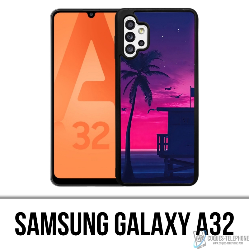 Coque Samsung Galaxy A32 - Miami Beach Violet