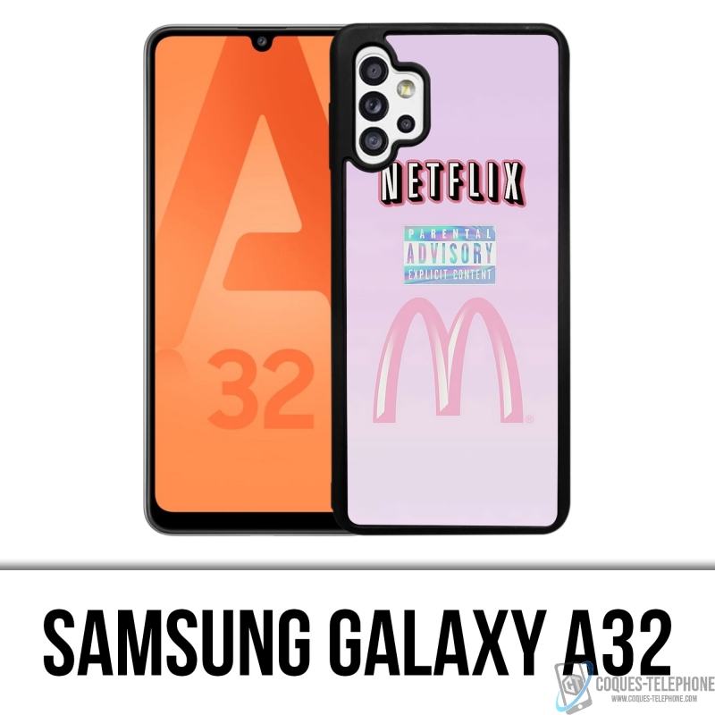 Samsung Galaxy A32 Case - Netflix und Mcdo