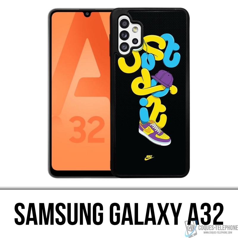 Coque Samsung Galaxy A32 - Nike Just Do It Worm