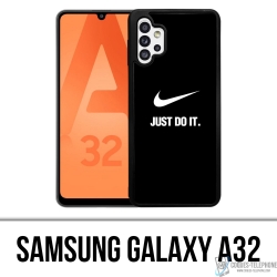 Coque Samsung Galaxy A32 - Nike Just Do It Noir