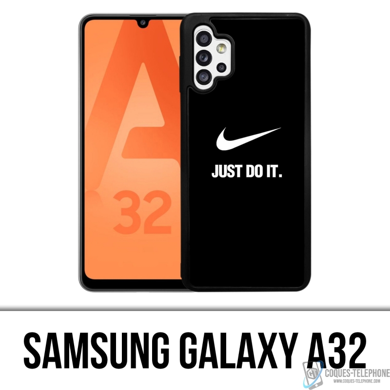 Custodia per Samsung Galaxy A32 - Nike Just Do It Black