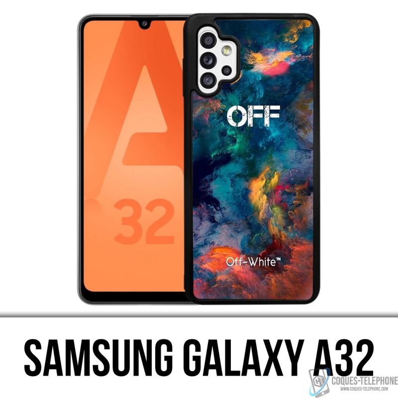 Custodia per Samsung Galaxy A32 - Nuvola di colore bianco sporco