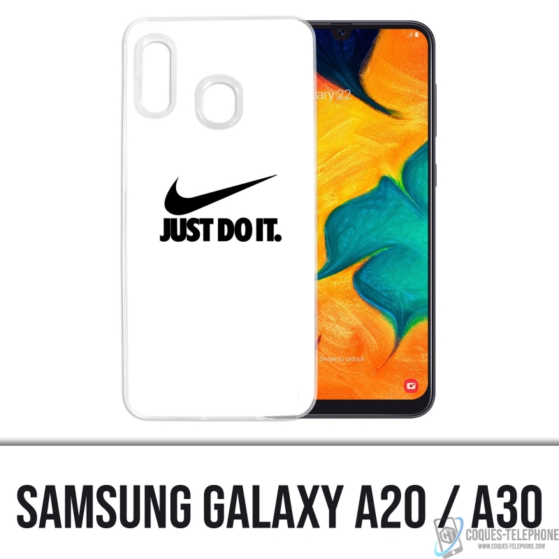 Samsung Galaxy A20 Case - Nike Just Do It Weiß