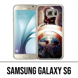 Custodia Samsung Galaxy S6 - Captain America Grunge Avengers