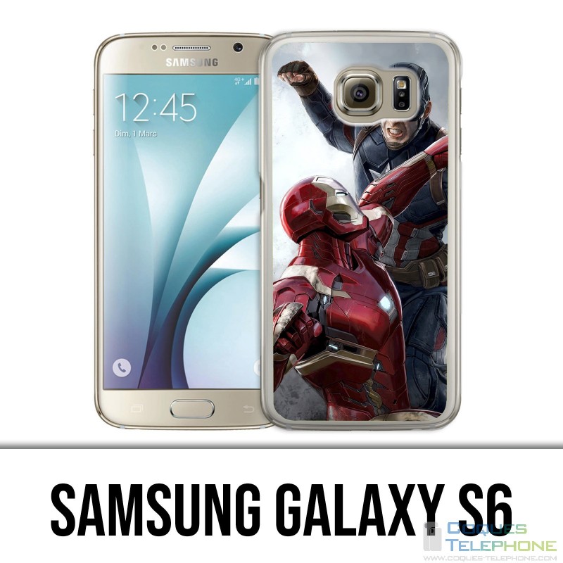 Funda Samsung Galaxy S6 - Capitán América Iron Man Avengers Vs