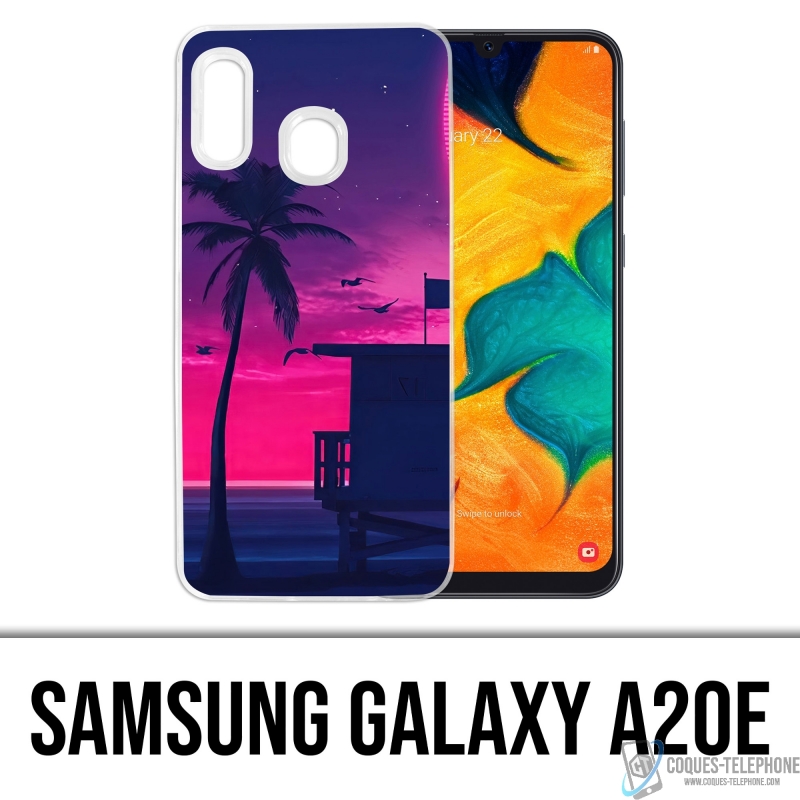 Custodia per Samsung Galaxy A20e - Viola Miami Beach