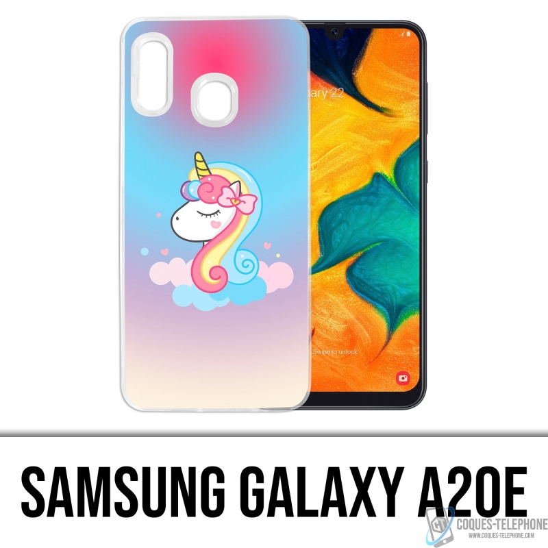 Custodia per Samsung Galaxy A20e - Unicorno nuvola