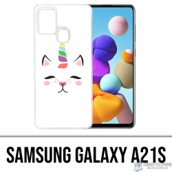 Custodia per Samsung Galaxy A21s - Gato Unicornio
