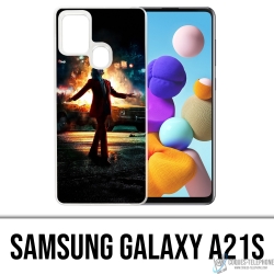 Funda Samsung Galaxy A21s - Joker Batman en llamas