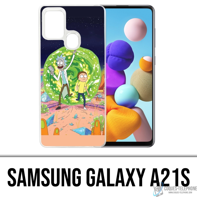 Custodia per Samsung Galaxy A21s - Rick e Morty