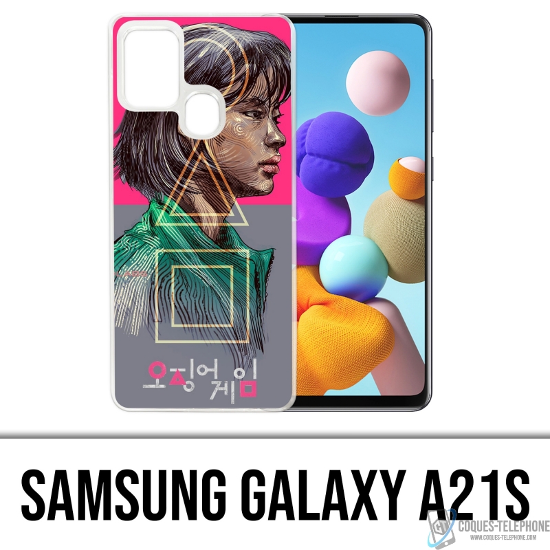 Funda Samsung Galaxy A21s - Squid Game Girl Fanart