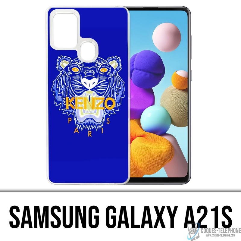 Coque Samsung Galaxy A21s - Kenzo Tigre Bleu