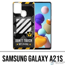 Funda para Samsung Galaxy A21s - Blanco roto, incluye teléfono táctil