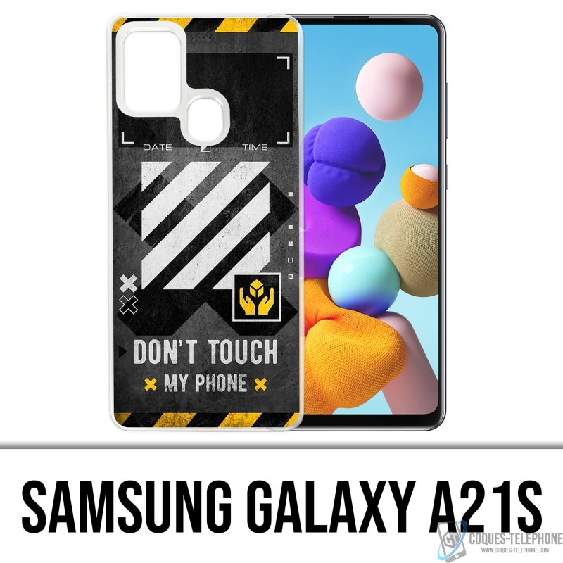 Samsung Galaxy A21s Case - Weiß mit Touch-Telefon