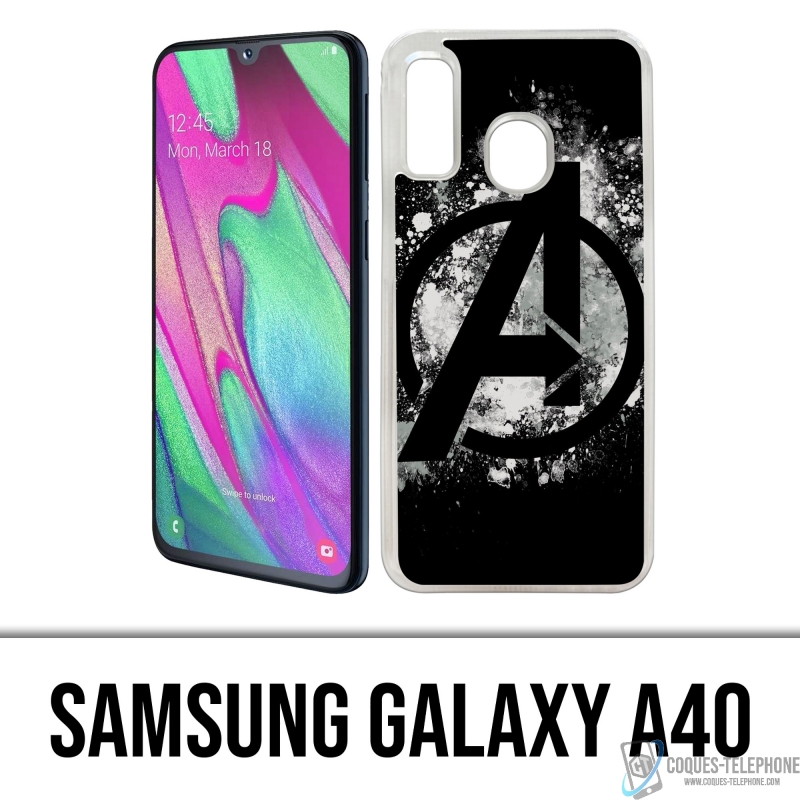 Coque Samsung Galaxy A40 - Avengers Logo Splash