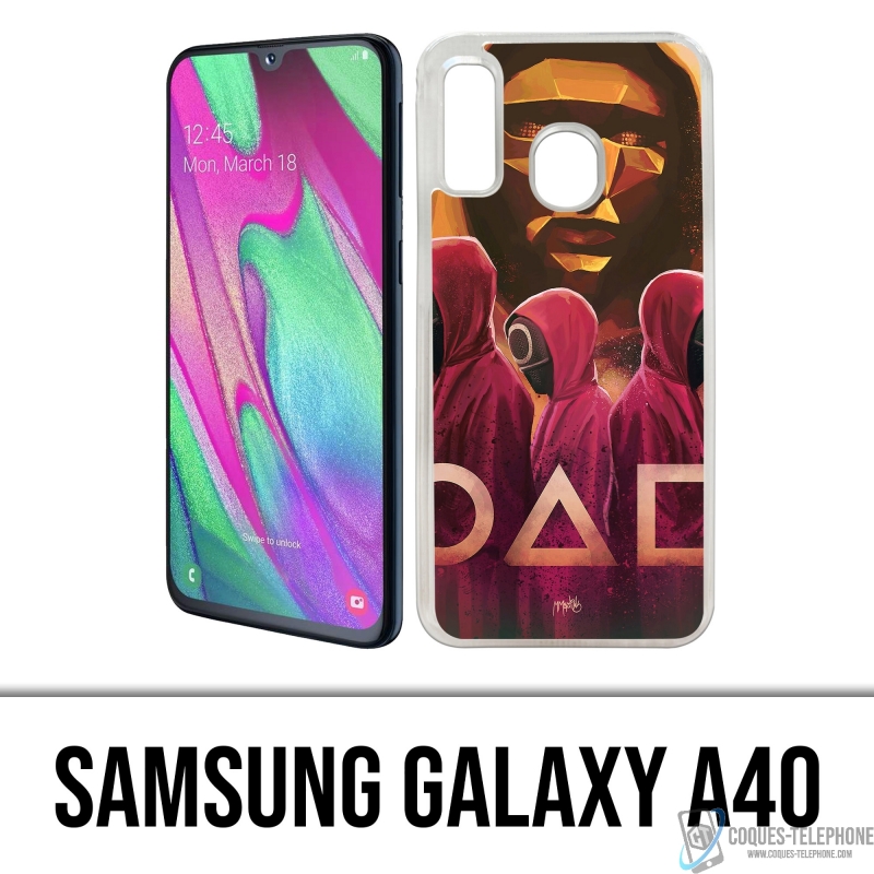 Samsung Galaxy A40 Case - Tintenfisch-Spiel Fanart